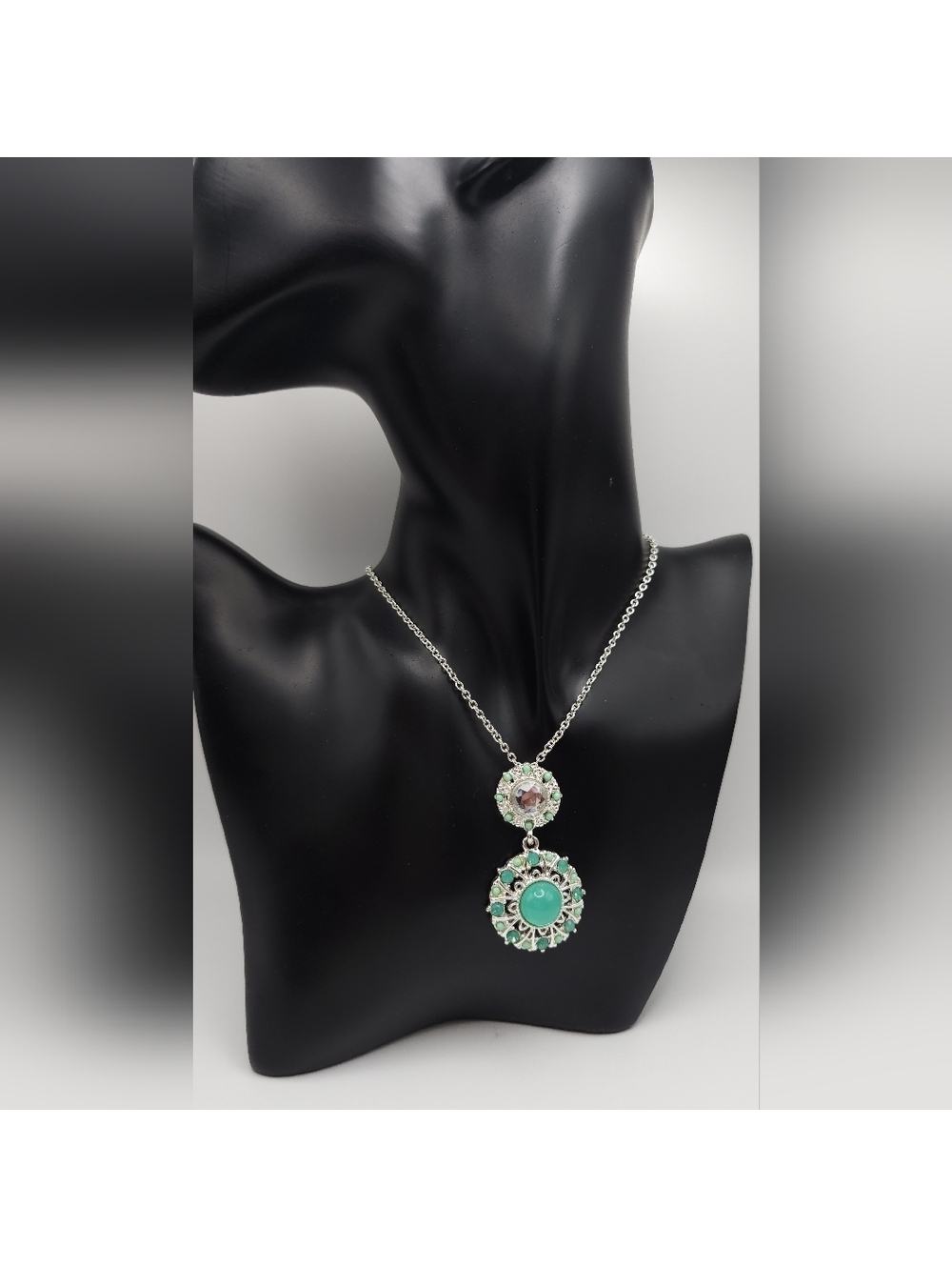 Jade Stone Pendant Necklace